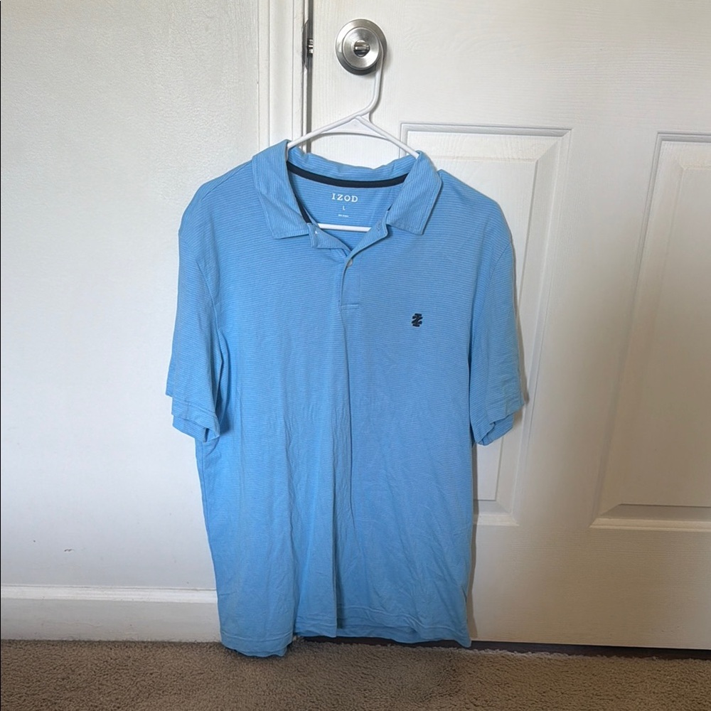 Izod Men's Sky Blue Short Sleeve Polo